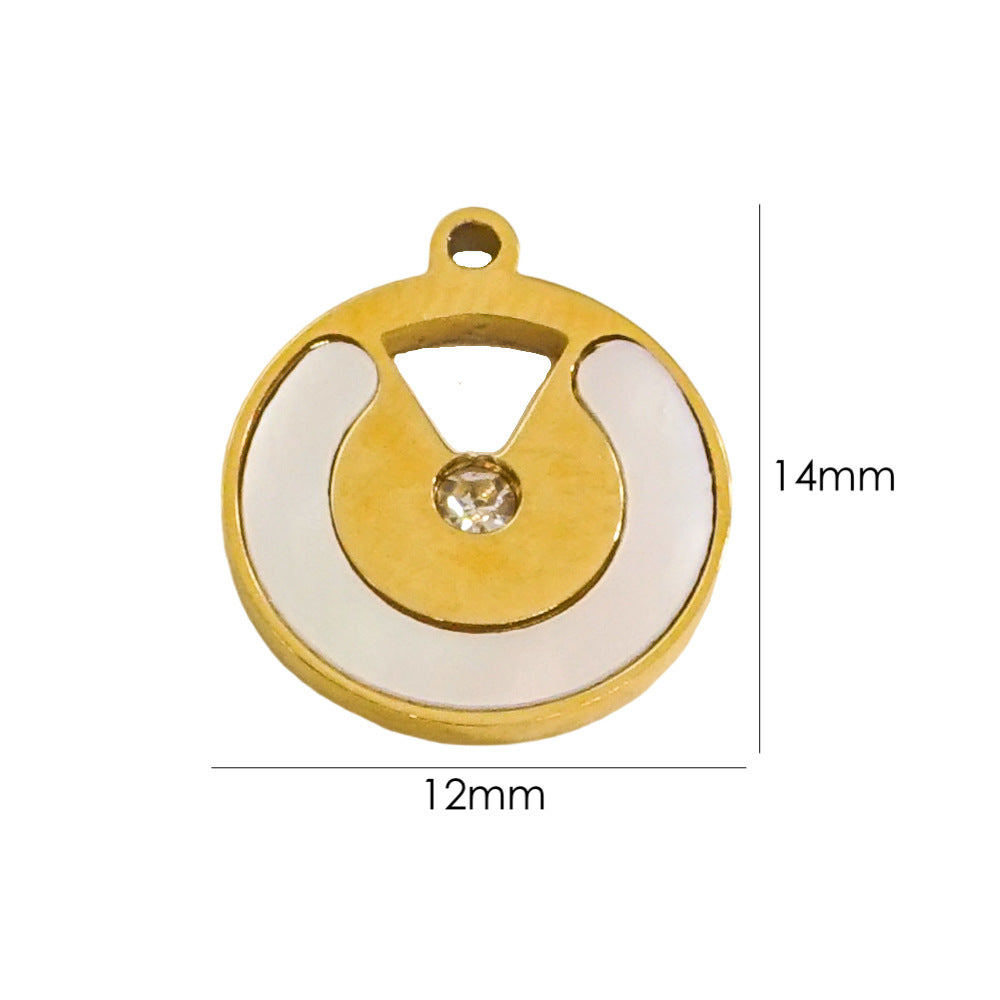 INS Style Light Luxury Freshwater Shell Inlaid Series Manual Diy Ornament Pendant