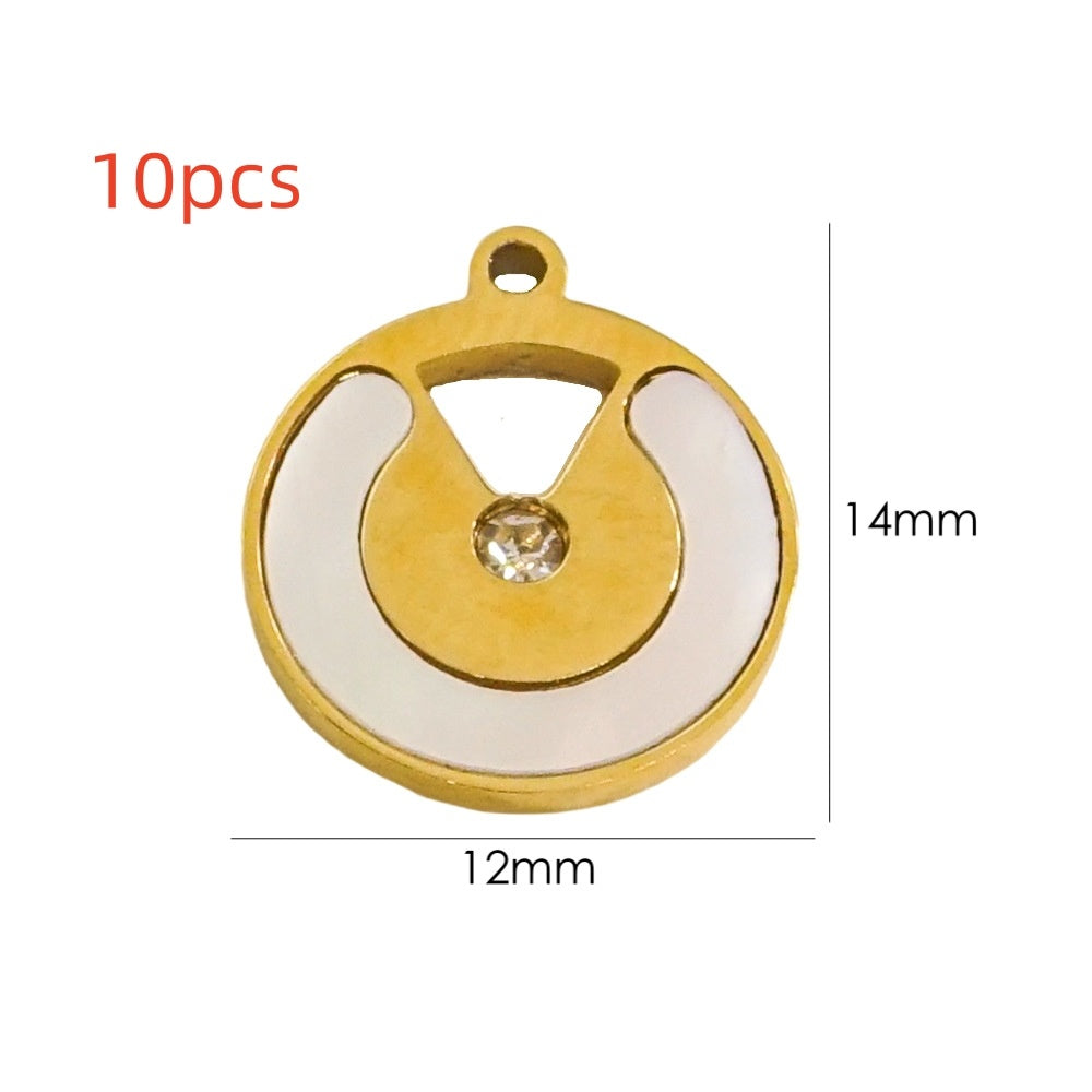 INS Style Light Luxury Freshwater Shell Inlaid Series Manual Diy Ornament Pendant