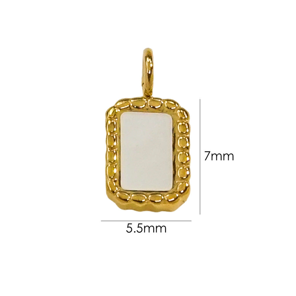 INS Style Light Luxury Freshwater Shell Inlaid Series Manual Diy Ornament Pendant