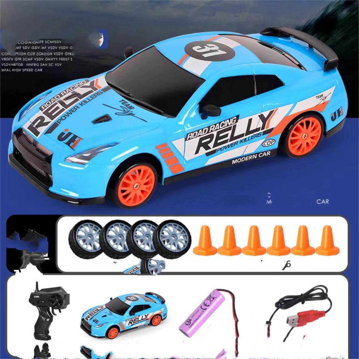 2.4G Drift Rc Car 4WD RC Drift Car Toy Remote Control GTR Model AE86 Vehicle Car RC Racing Car Toy For Children Christmas Gifts