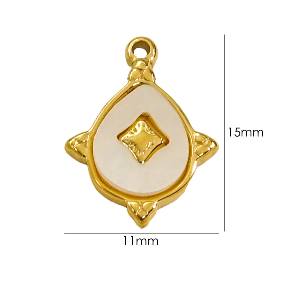 INS Style Light Luxury Freshwater Shell Inlaid Series Manual Diy Ornament Pendant